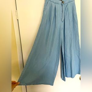 Zara TRF collection wide leg high waisted pants